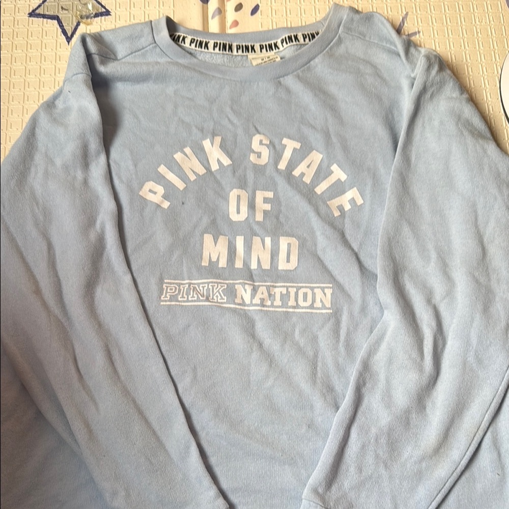PINK Blue Sweatshirt